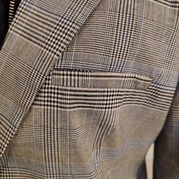 Romeo & Juliet - Oversized Blazer - Detachable Hoodie - White & Blue - Medium - Picture 6 of 8